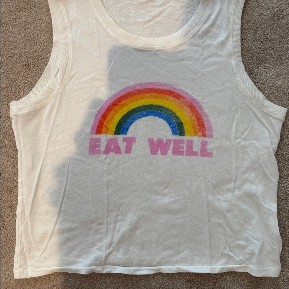 MOTHER White Crew Neck Tee
